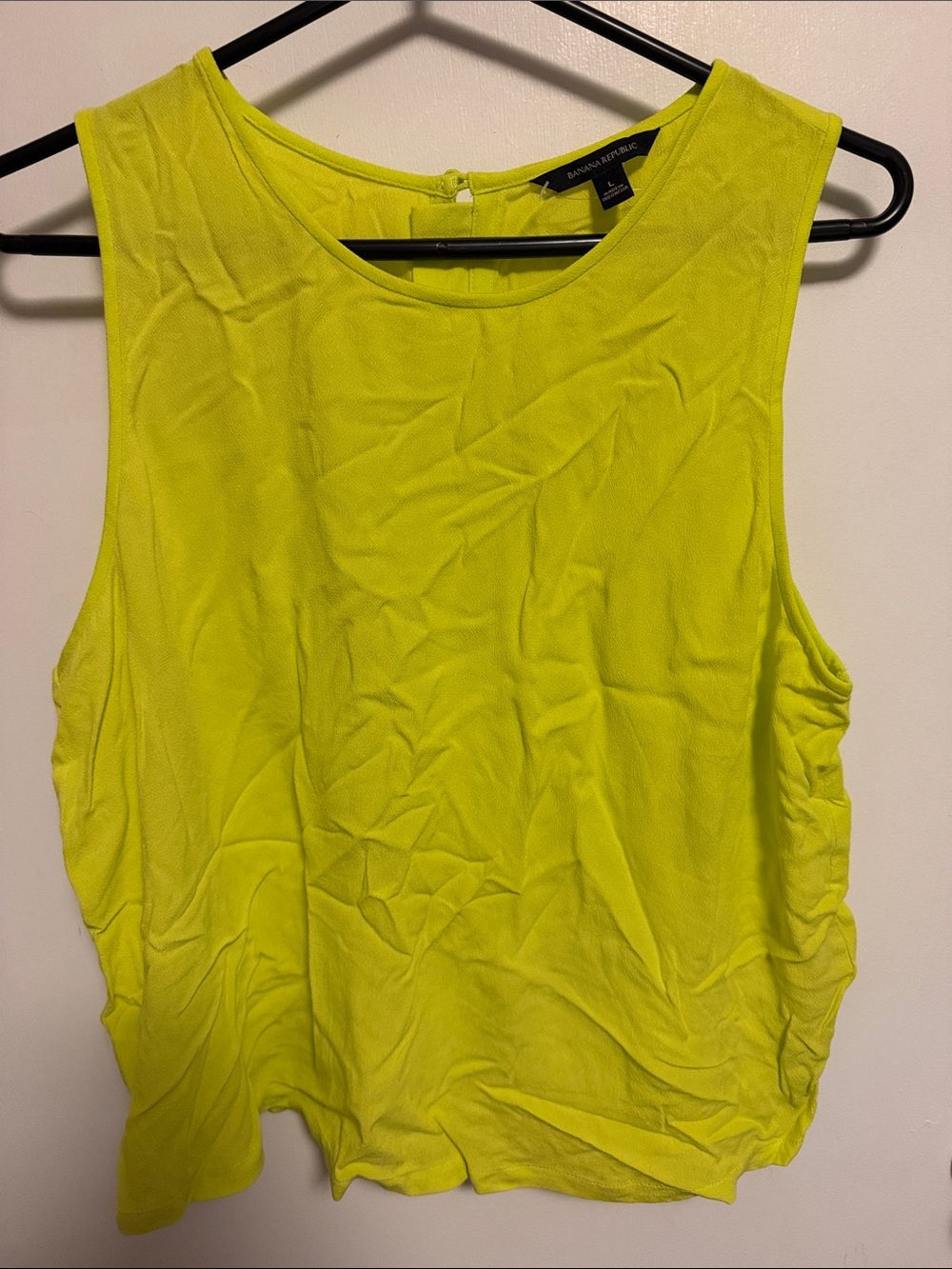 Banana Republic Neon Lime Sleeveless Tank Top